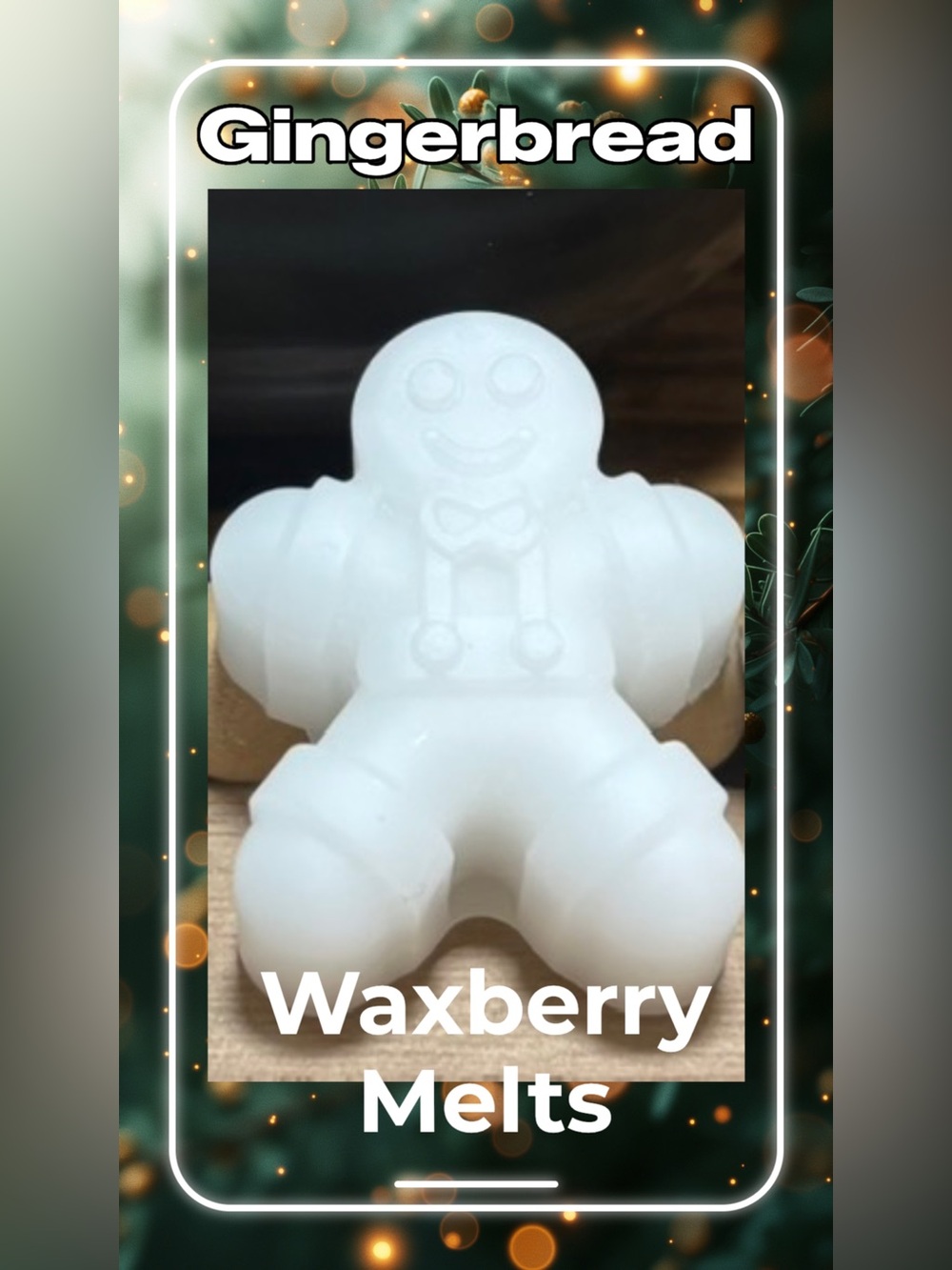 Gingerbread Man Wax Melt in Gingerbread Scent